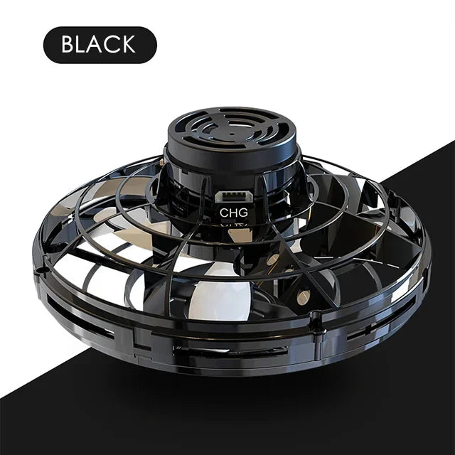 LED UFO Flying Spinner Toy – Hand-Controlled Mini Drone for Kids & Adults