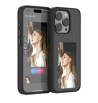 E-Ink Display Phone Case – Customizable Notifications & Artwork Screen