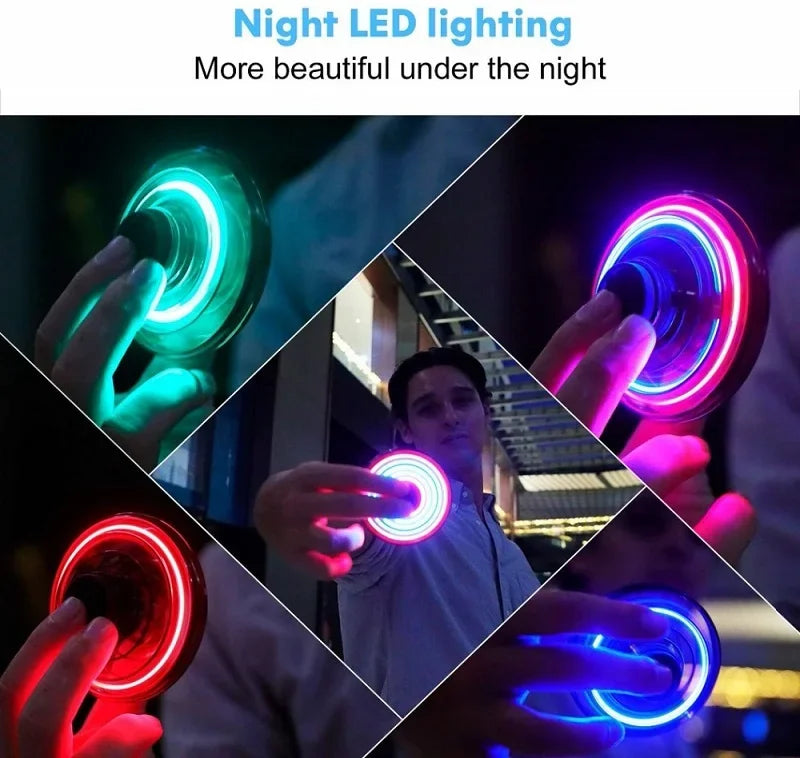 LED UFO Flying Spinner Toy – Hand-Controlled Mini Drone for Kids & Adults