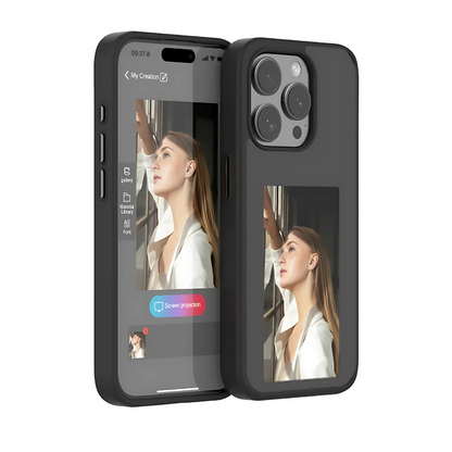 E-Ink Display Phone Case – Customizable Notifications & Artwork Screen