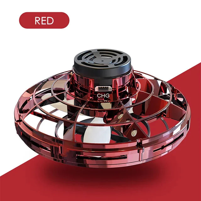 LED UFO Flying Spinner Toy – Hand-Controlled Mini Drone for Kids & Adults