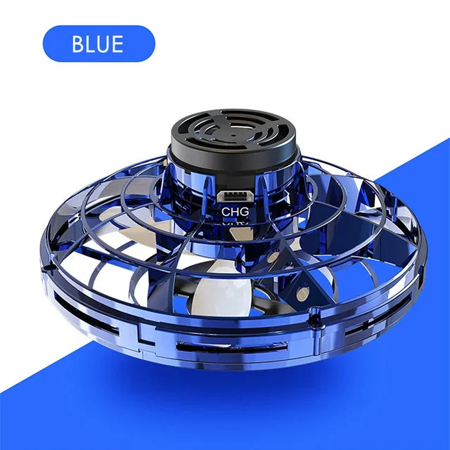 LED UFO Flying Spinner Toy – Hand-Controlled Mini Drone for Kids & Adults