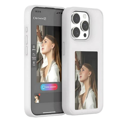 E-Ink Display Phone Case – Customizable Notifications & Artwork Screen