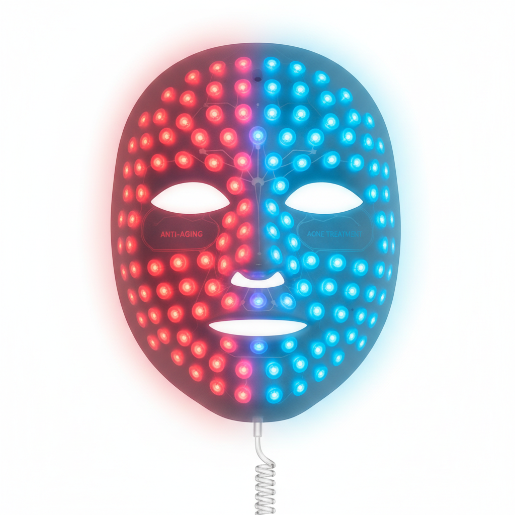 LED Light Therapy Face Mask Red & Blue