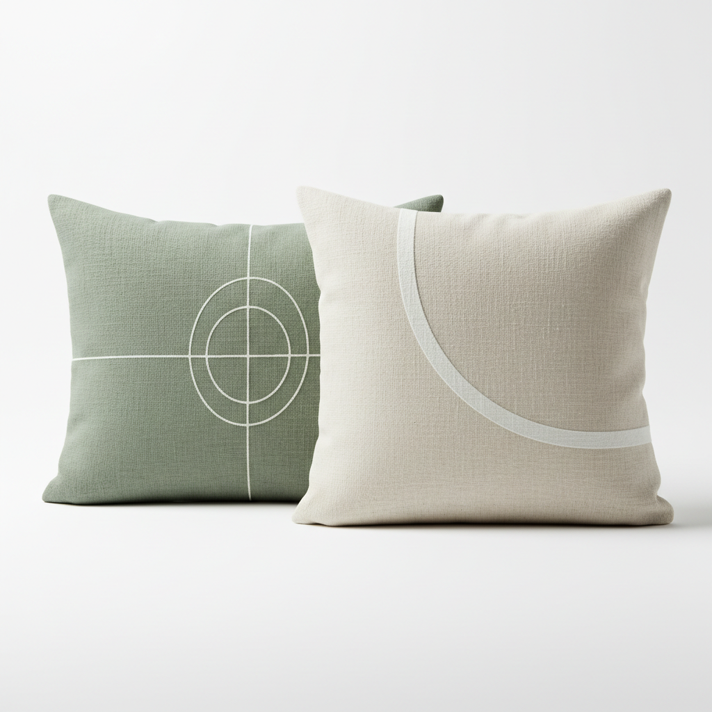 Linen Throw Pillow Cover Set 2pc