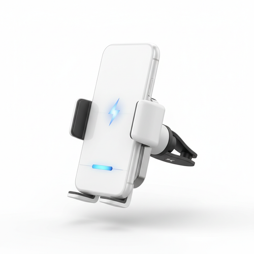 Wireless Charging Car Phone Mount Auto-Clamp