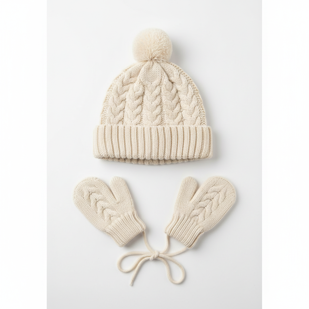 Baby Winter Hat & Mittens Set