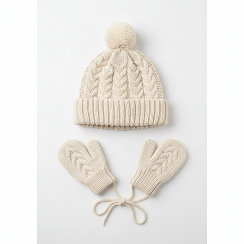 Baby Winter Hat & Mittens Set