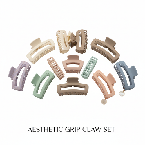 Large Aesthetic Claw Clips Set 6pc