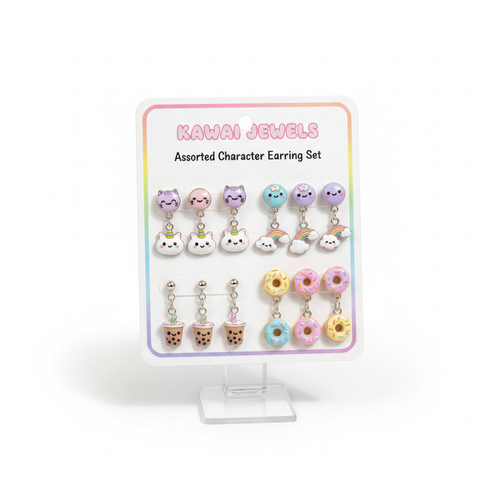 Kawaii Earrings Set