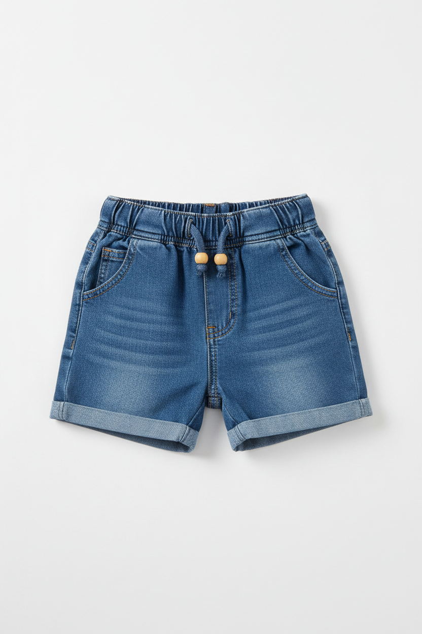 Toddler Elastic Waist Denim Shorts