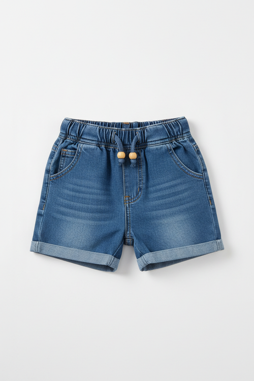 Toddler Elastic Waist Denim Shorts