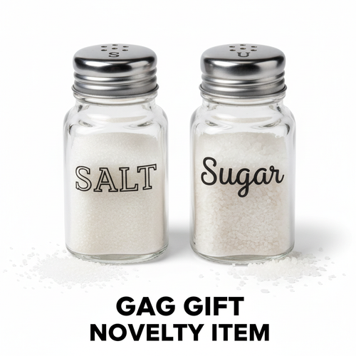 Prank Salt & Sugar Shaker Swap Set