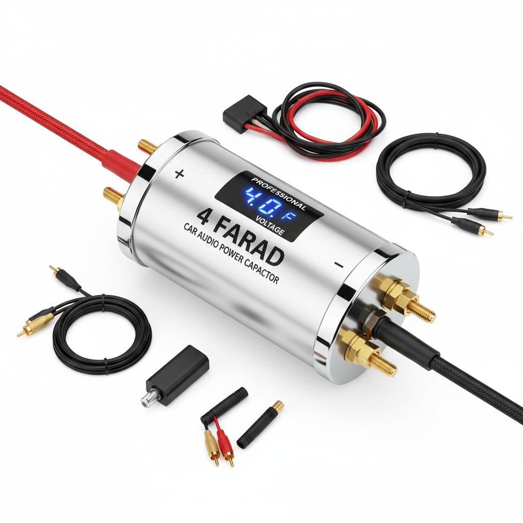 4-Farad Car Audio Power Capacitor
