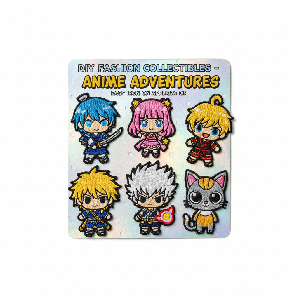 Anime Iron-On Patch Set