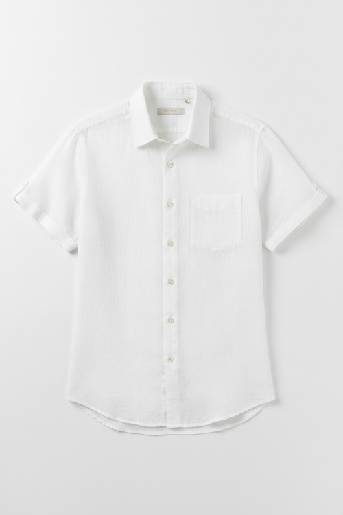 Men's Short Sleeve Linen Shirt