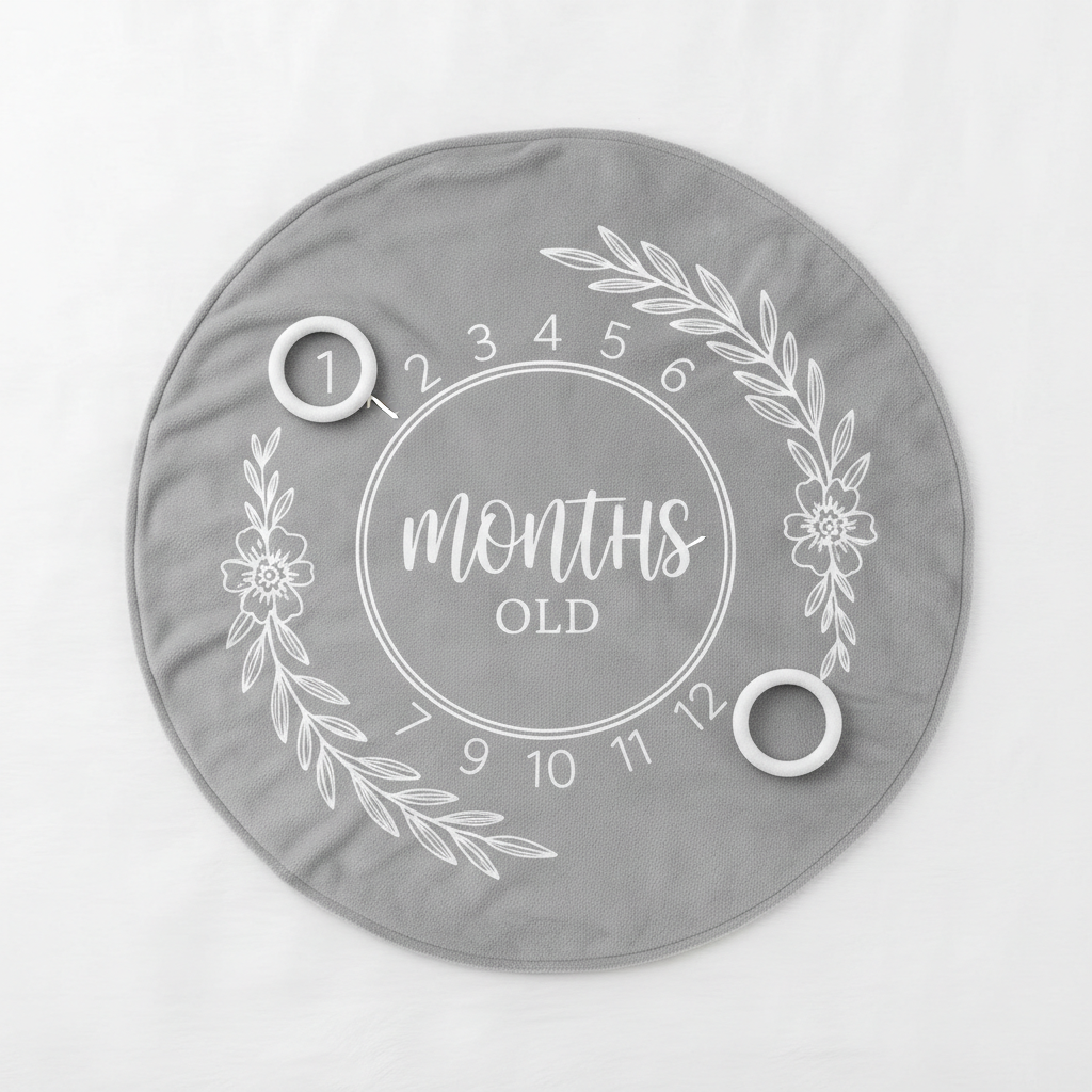 Baby Monthly Milestone Blanket