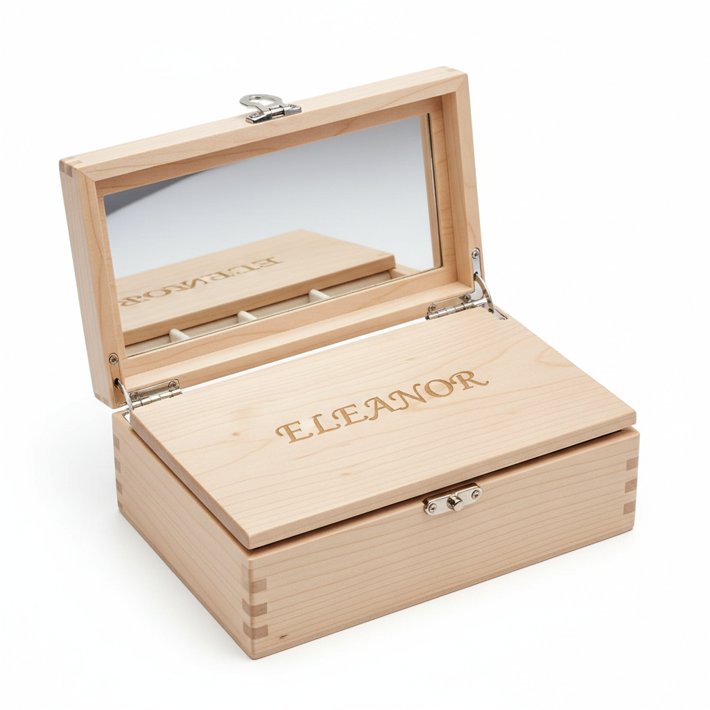 Personalized Engraved Wooden Jewelry Box