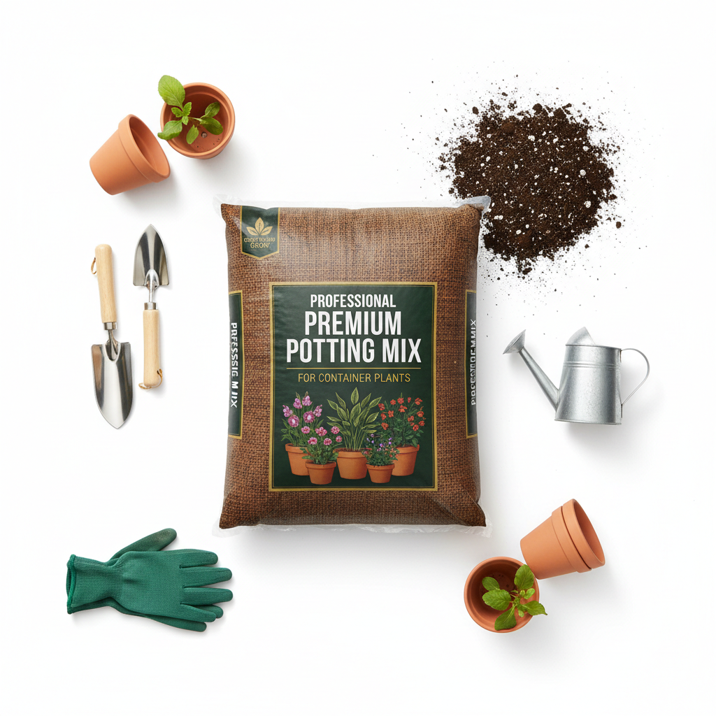 Premium Potting Mix Soil 8 Quart Bag