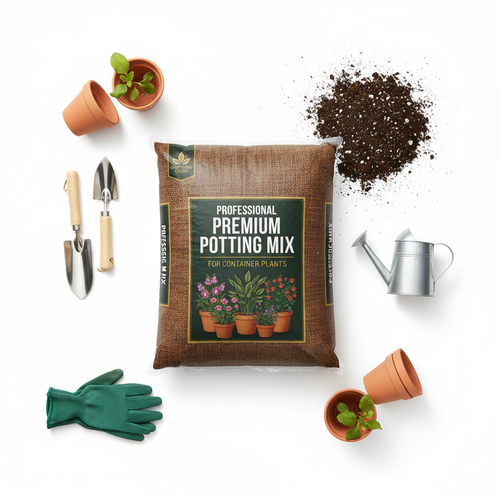 Premium Potting Mix Soil 8 Quart Bag