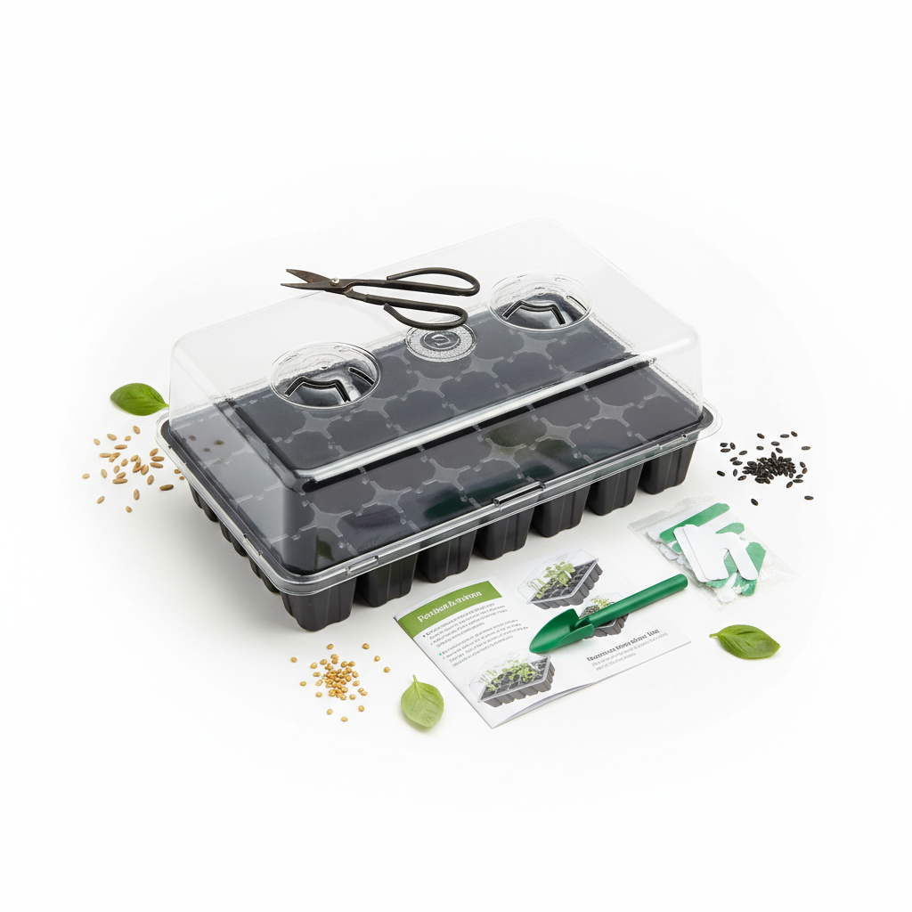 Seed Starter Tray Kit with Dome 72-Cell