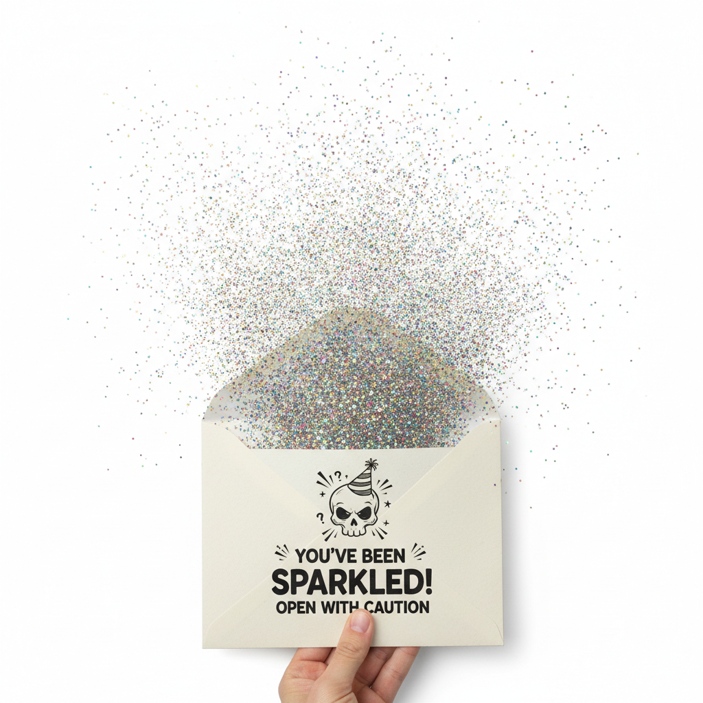 Prank Glitter Bomb Envelope