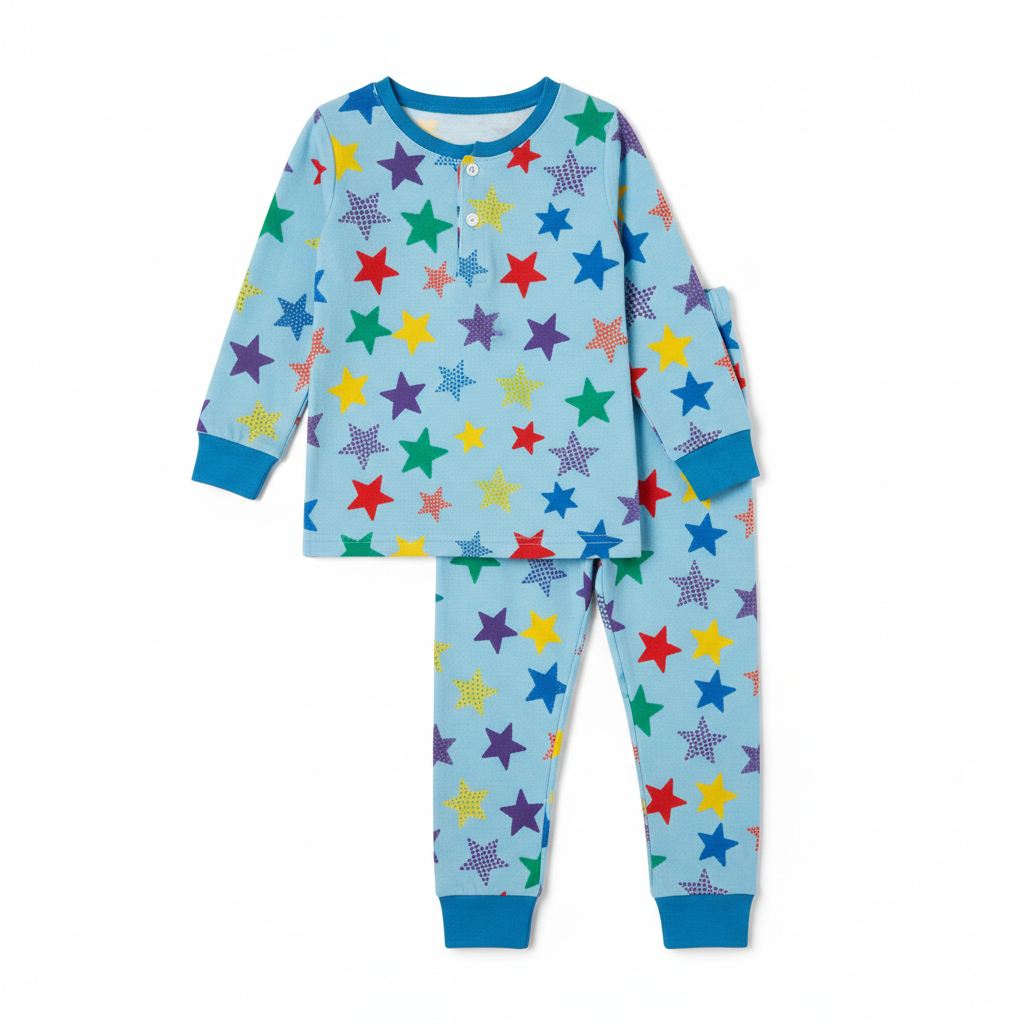 Kids' Star Print Pajama Set