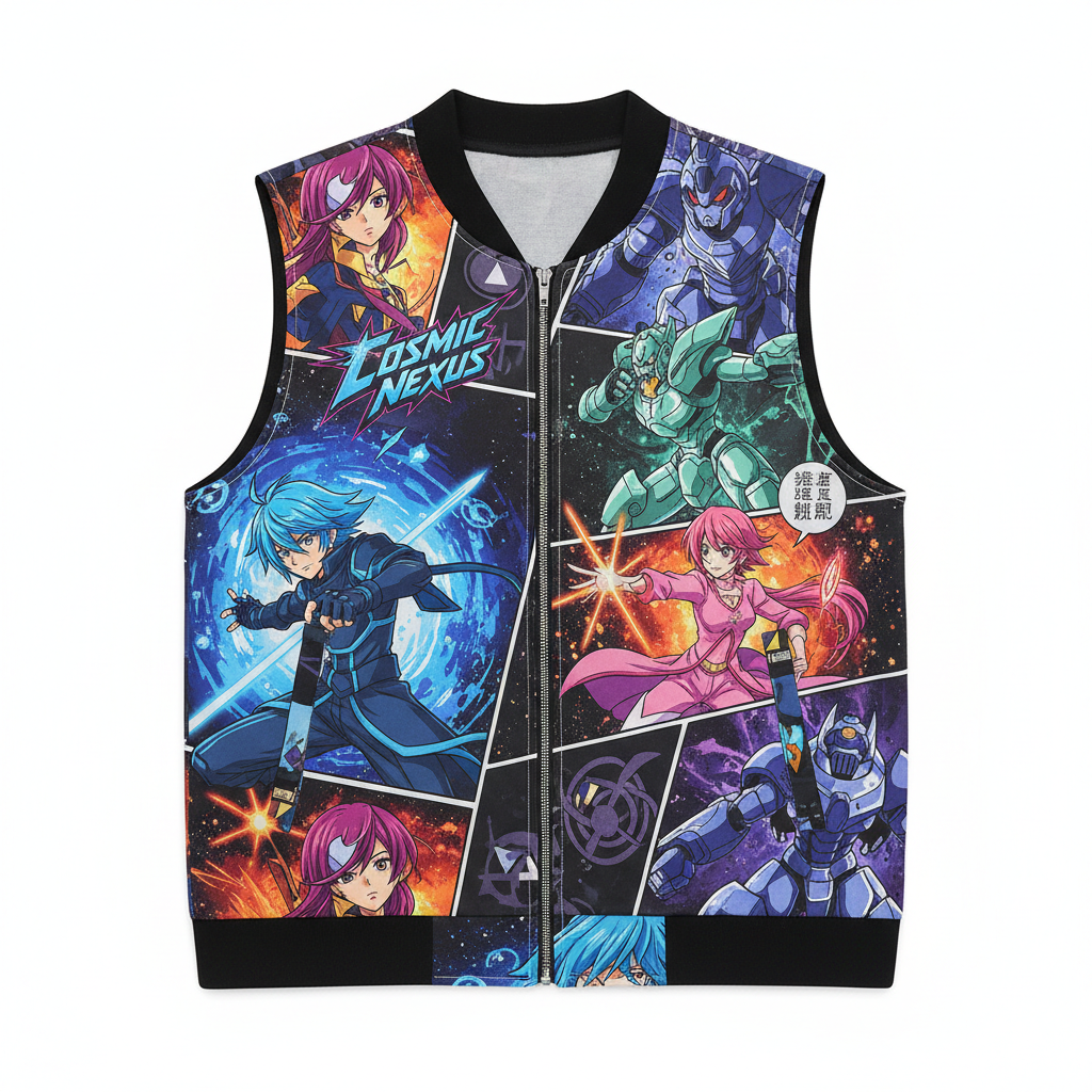 Anime Zip-Up Vest