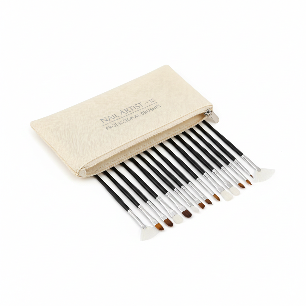 Professional Nail Art Brush Set 15pc