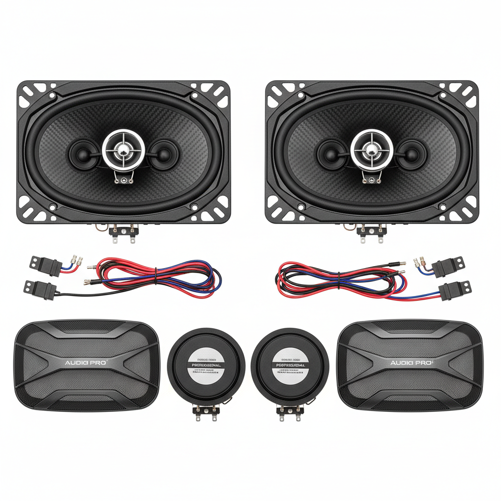 6x9-Inch 3-Way Coaxial Car Speakers Pair