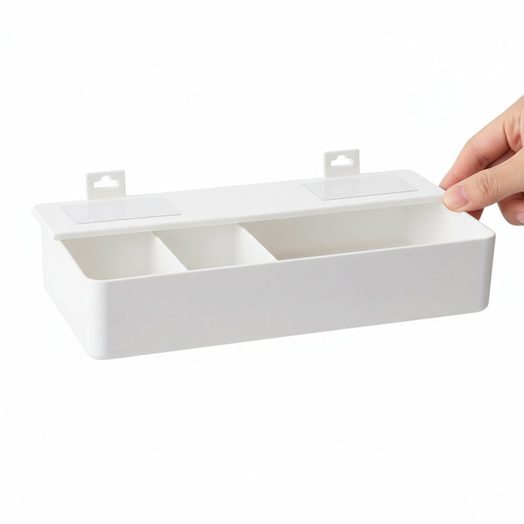Under-Desk Drawer Organizer Adhesive Mount