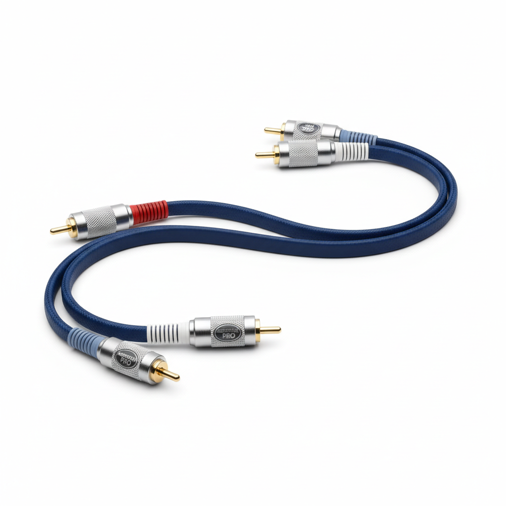Shielded RCA Interconnect Cables 6-Foot Pair