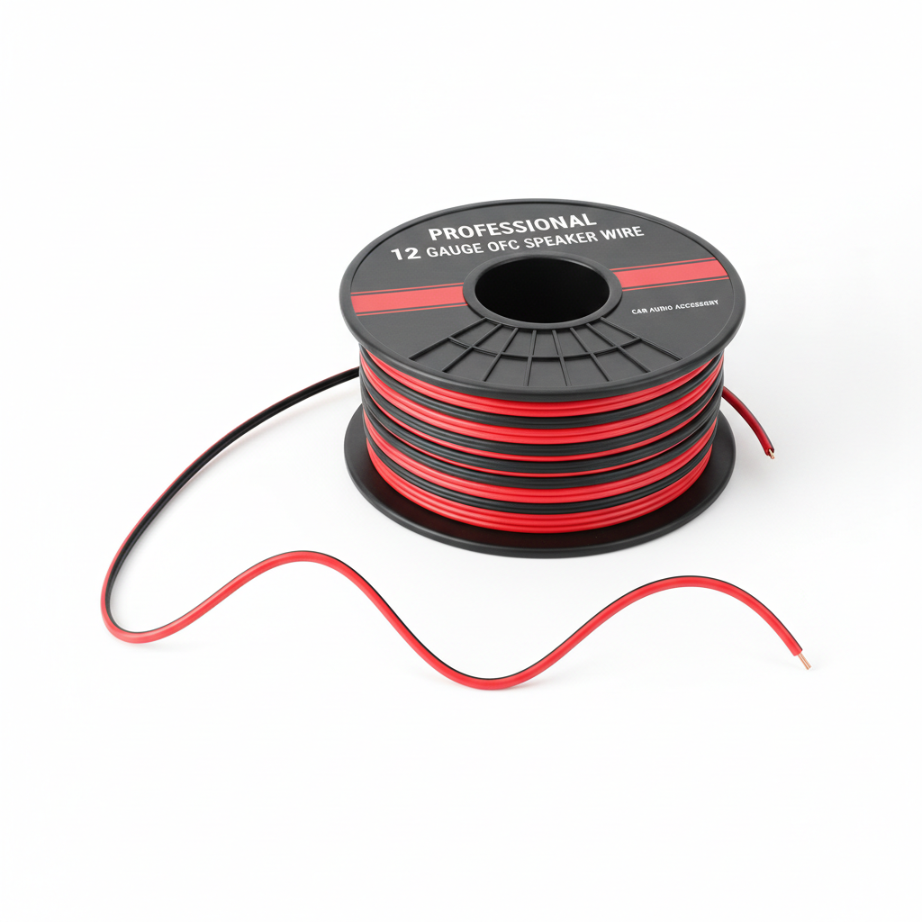 12-Gauge OFC Car Audio Speaker Wire 50-Foot