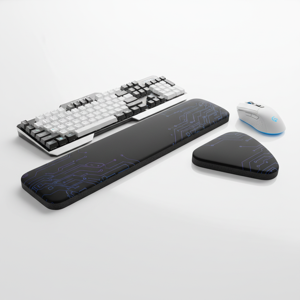 Memory Foam Wrist Rest Set Keyboard & Mouse
