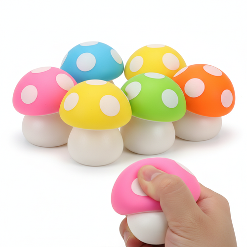 Needoh Mushroom Ball squishy stress toy