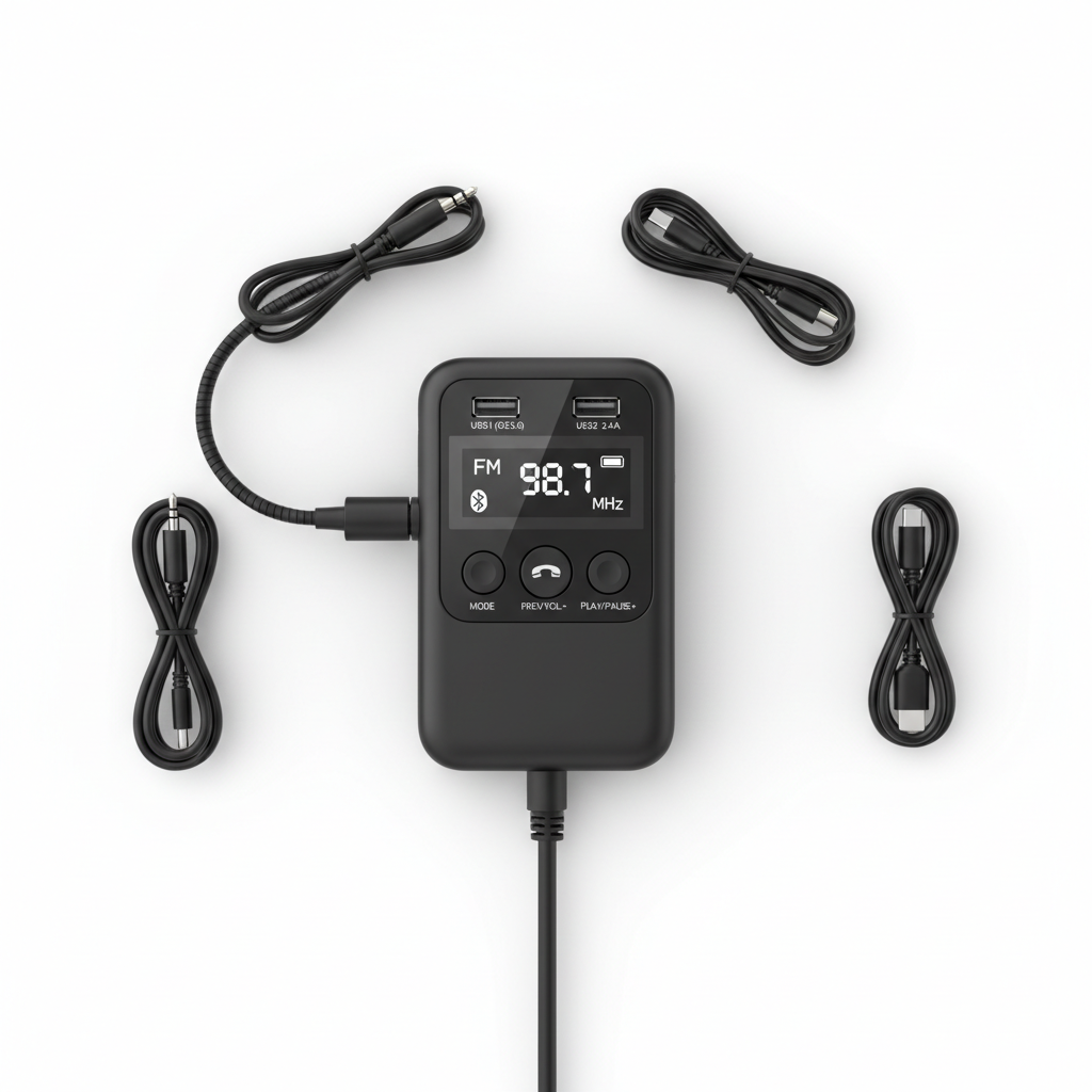 Bluetooth FM Transmitter with USB Charging