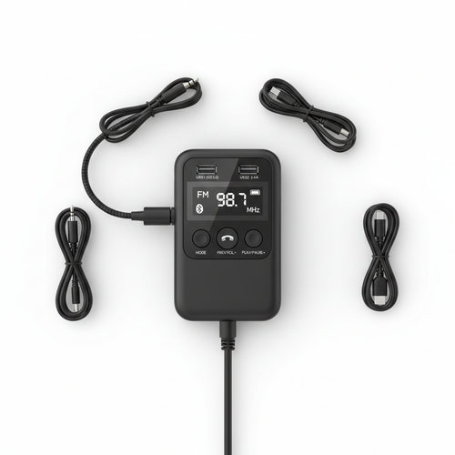 Bluetooth FM Transmitter with USB Charging