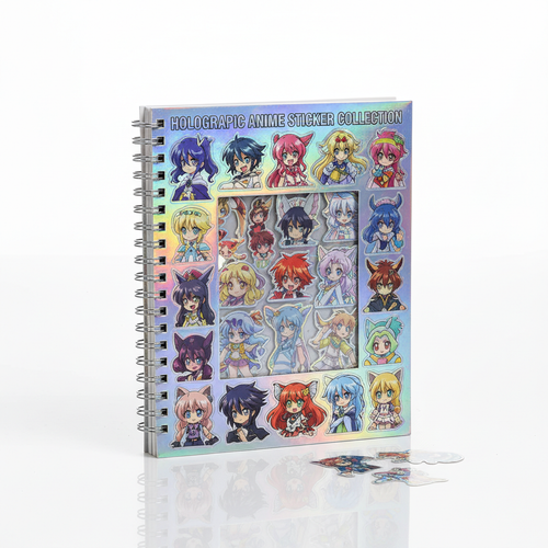 Anime Holographic Sticker Book