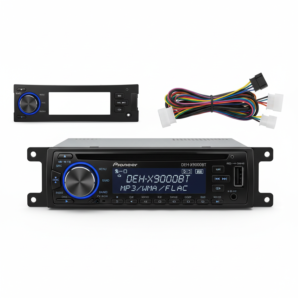 Single DIN Car Stereo with Bluetooth