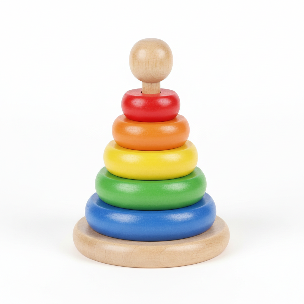 Baby Wooden Stacking Rings Toy