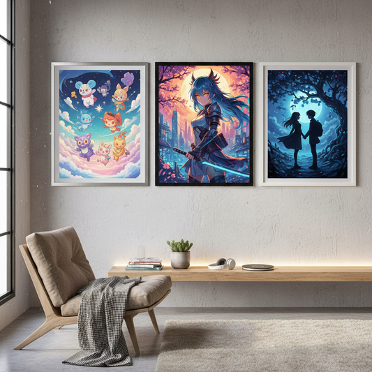 Anime Poster Print Set