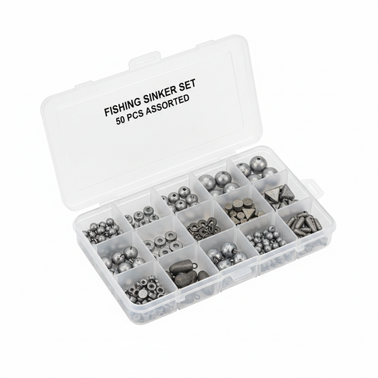 Fishing Sinker Weight Set 50pc