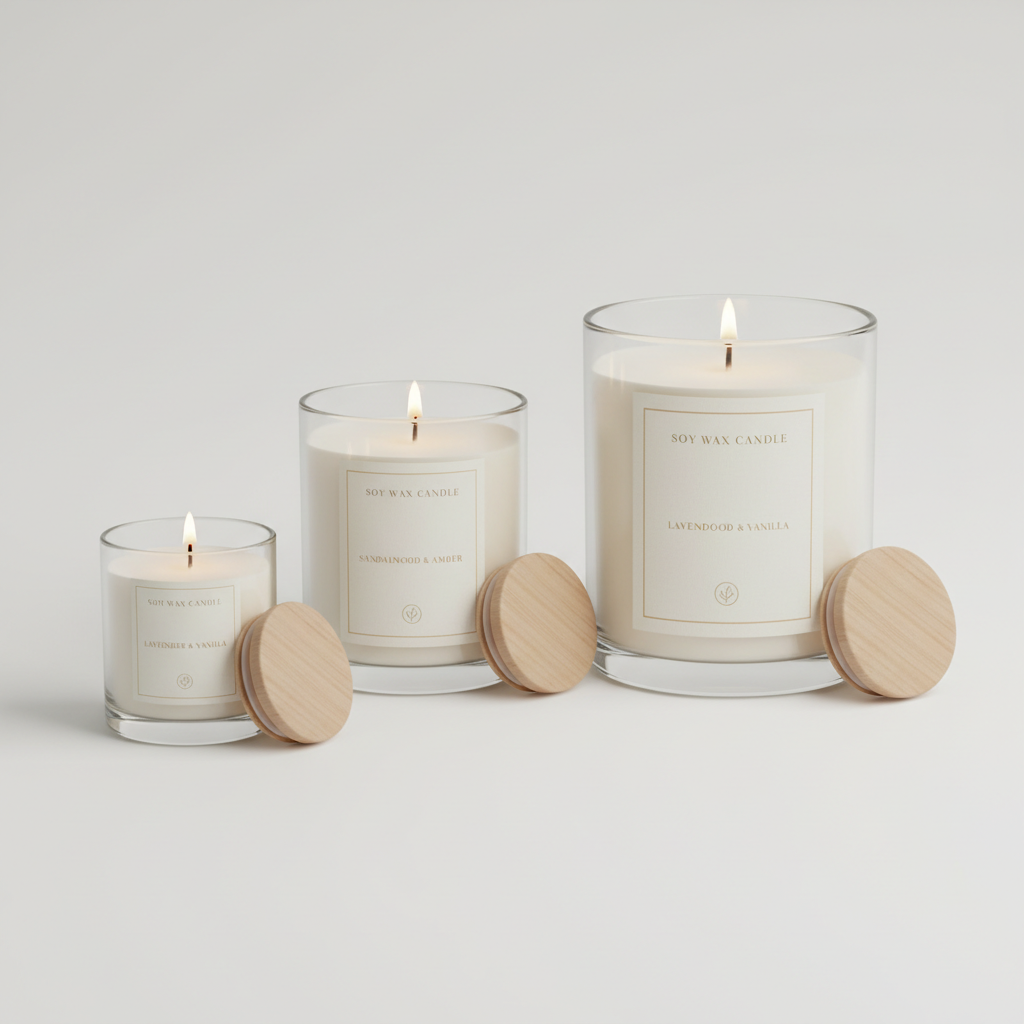 Soy Wax Scented Candle Set 3pc