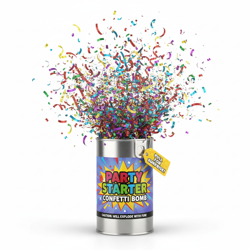 Confetti Bomb Prank Can