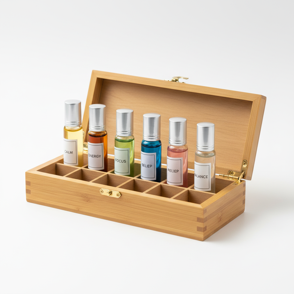 Aromatherapy Essential Oil Roller Set 6pc