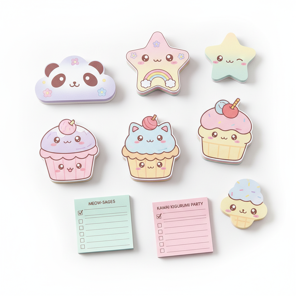 Kawaii Sticky Notes Set