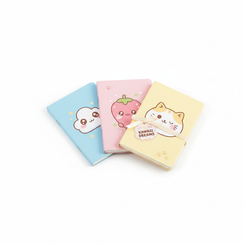 Kawaii Notebook Set (3-Pack)