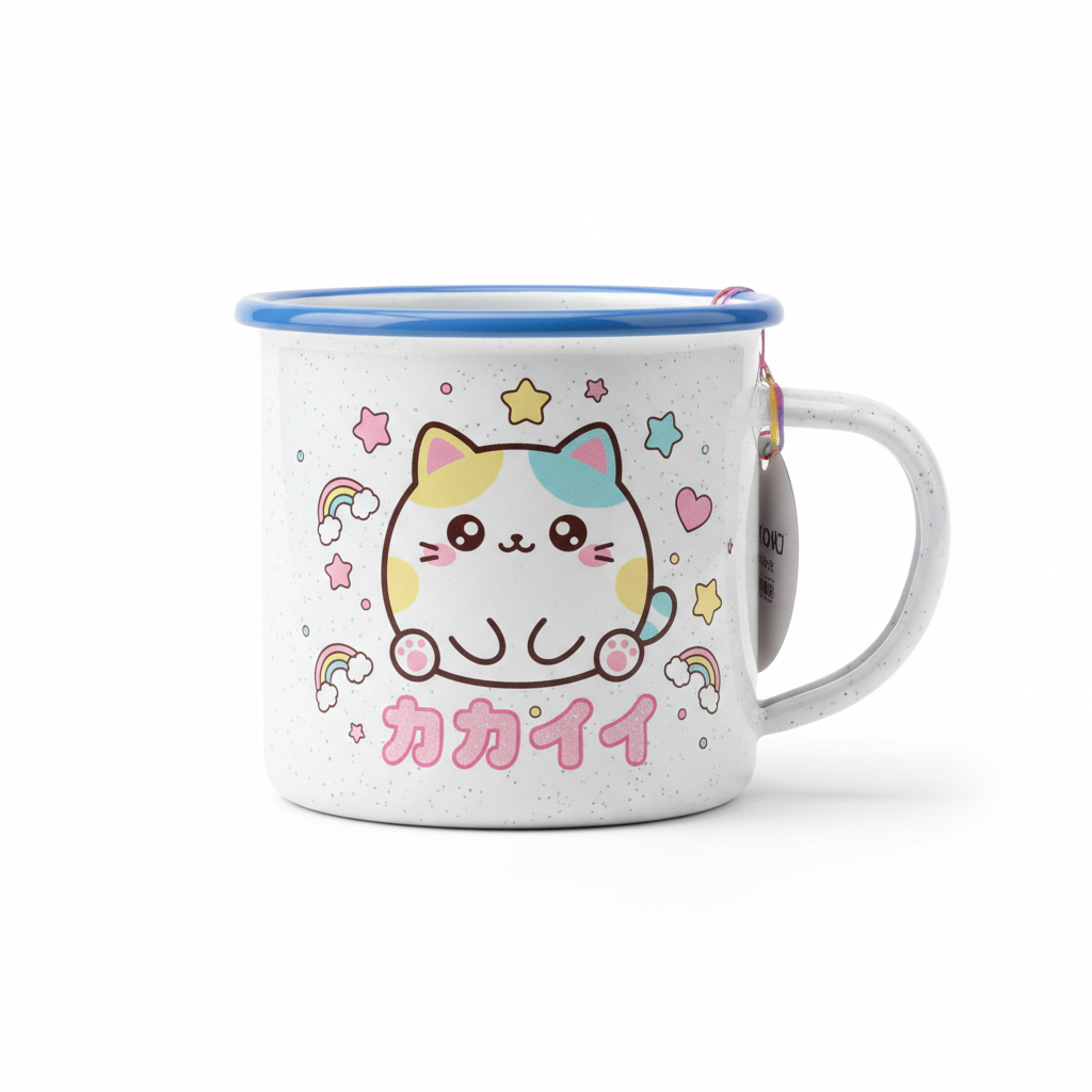Kawaii Enamel Mug