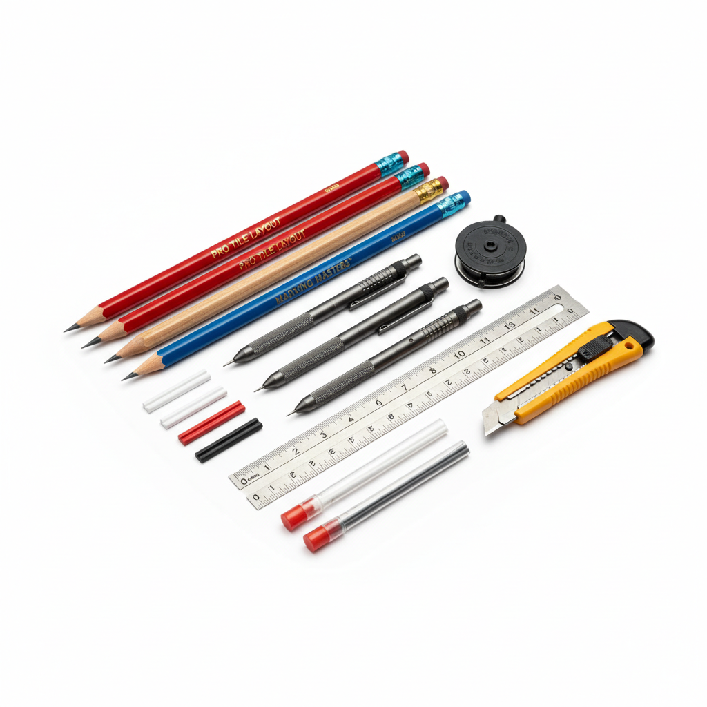 Tile Layout Marking Pencils 6-Pack