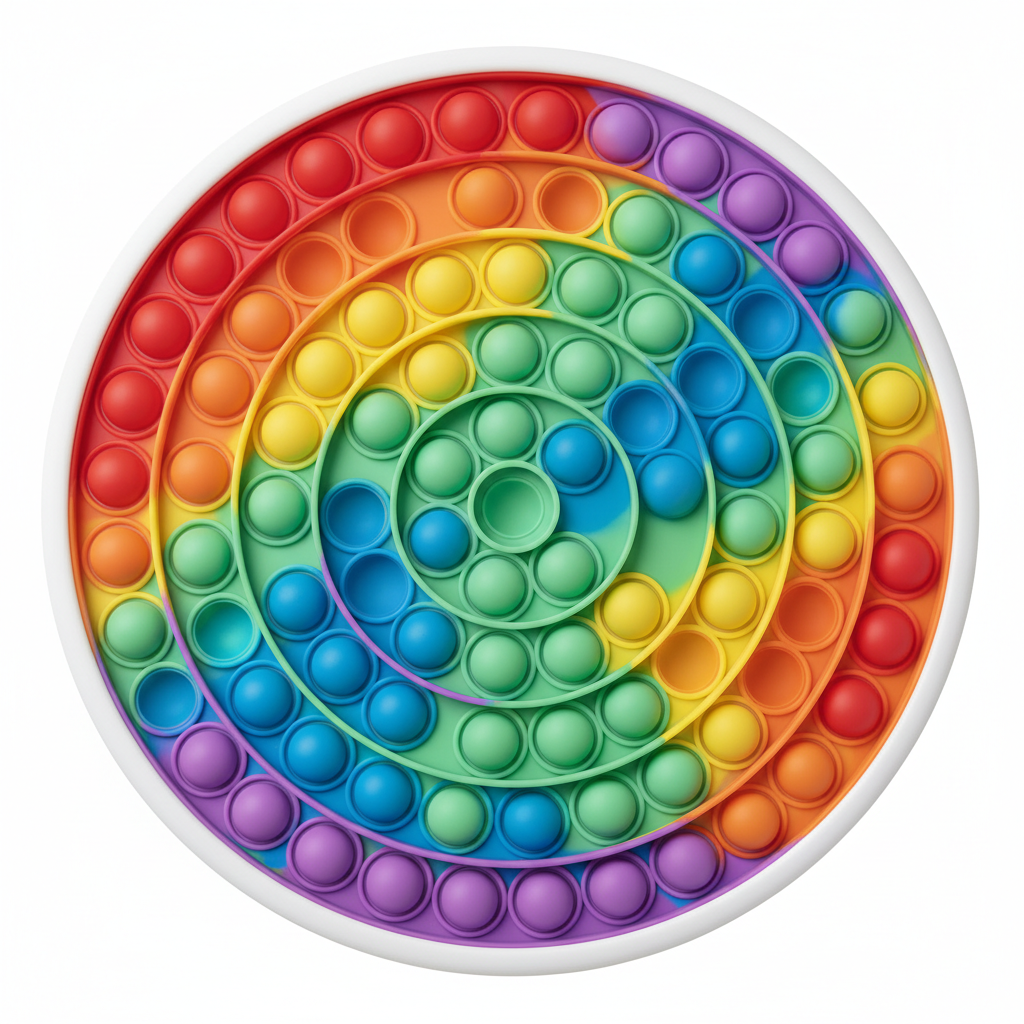 Pop It Fidget Board XL Rainbow